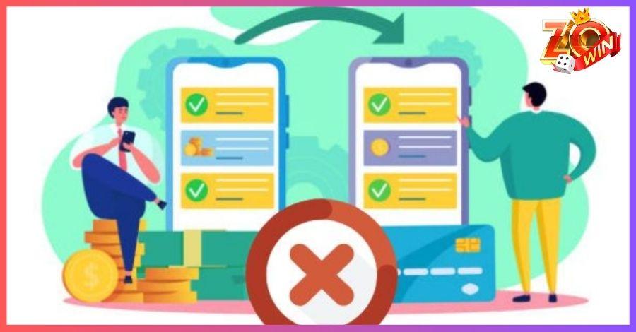Bạn có thể bị gián đoạn nạp tiền do hạn mức không phù hợp 