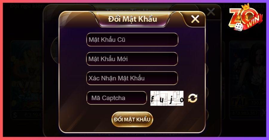 Bạn có thể tiến hành chỉnh sửa mật khẩu đăng nhập 