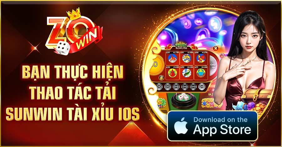 Bạn thực hiện thao tác tải Sunwin Tài Xỉu iOS 