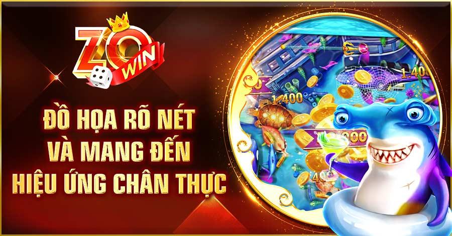 Đồ họa rõ nét và mang đến hiệu ứng chân thực 