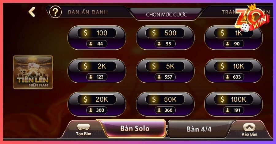Game Bài Tiến Lên Miền Nam để bạn thử sức 
