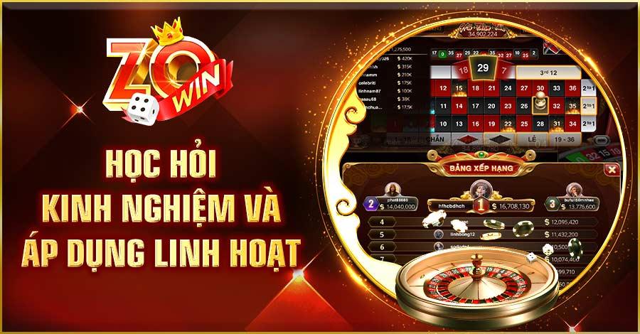 Học hỏi kinh nghiệm và áp dụng linh hoạt 