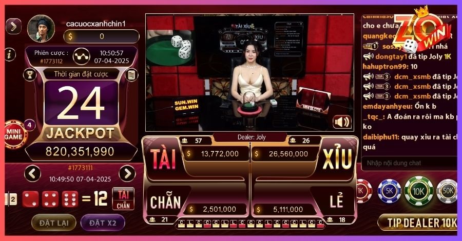 Phiên bản Tài Xỉu livestream minh bạch và an toàn 