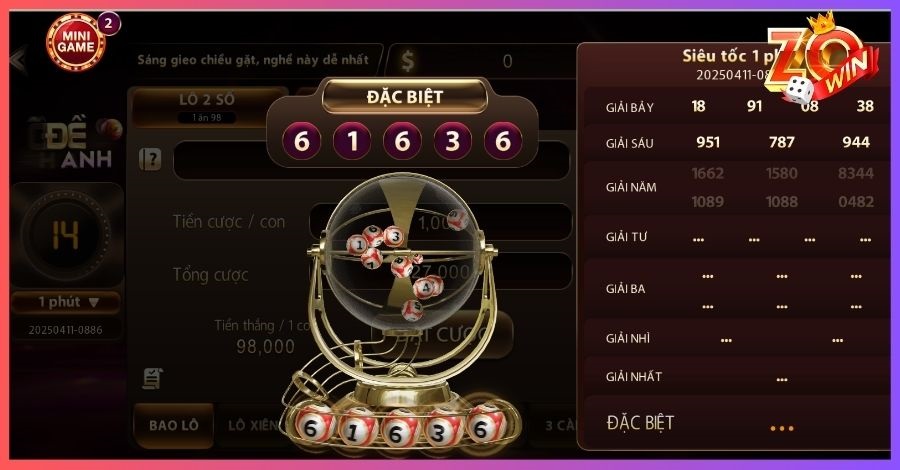 Tìm hiểu về loại hình Lô Đề Nhanh tại cổng game Zowin 